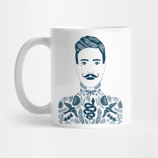 Tattoo Man navy Mug